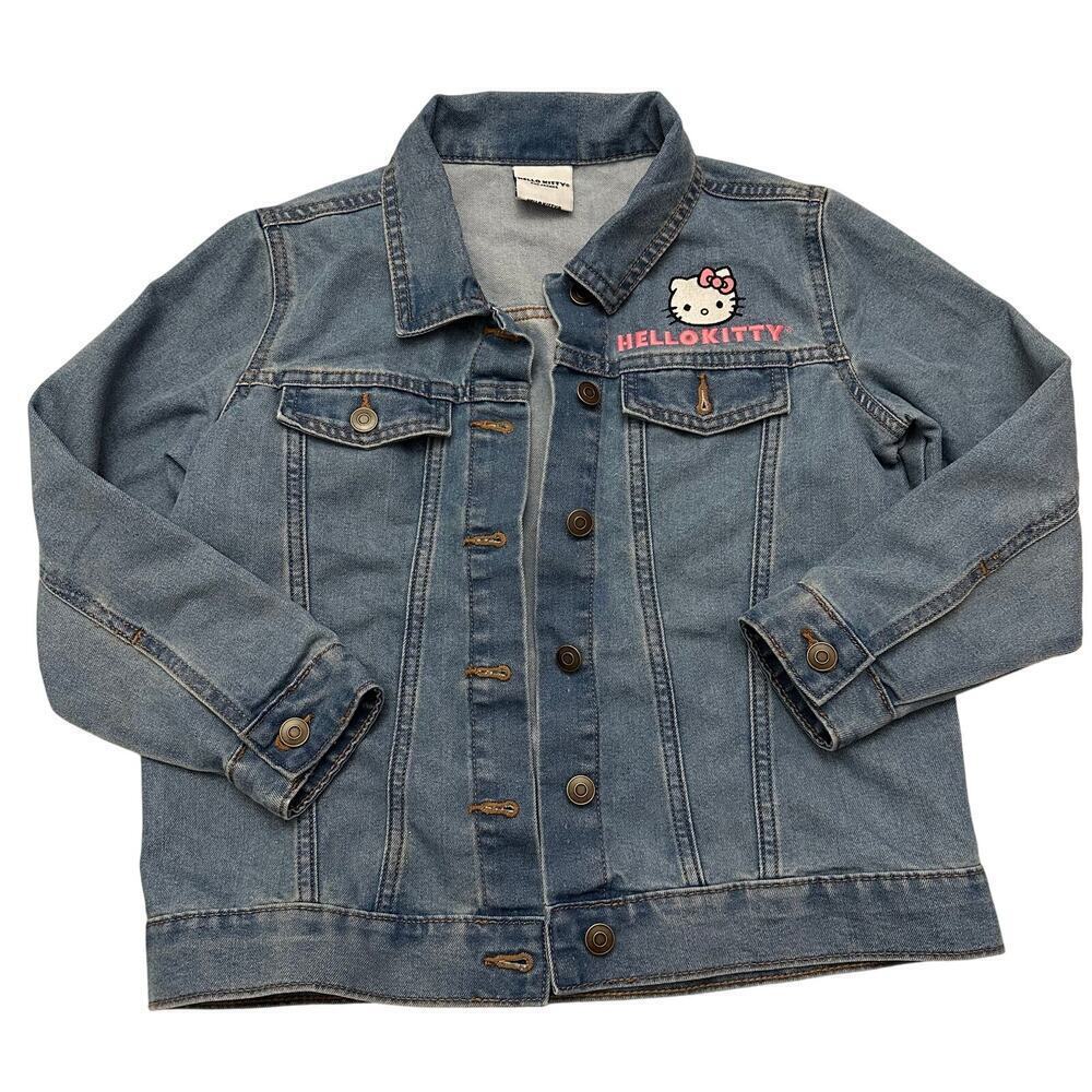 Hello Kitty Jean Jacket sz L (10-12) Denim Jacket